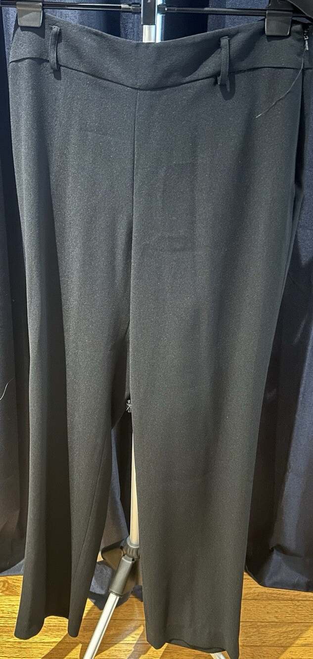 NWT Ann Tjian for Kenar Black Slacks Women's size 10